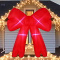 Leyndo 1 Pcs 6ft Bow Christmas Inflatable Outdoor Decor with Light, Red / Outdoor Christmas Blow up Decorat