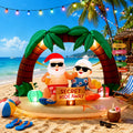 7 ft Inflatable Santa and Mrs. Claus