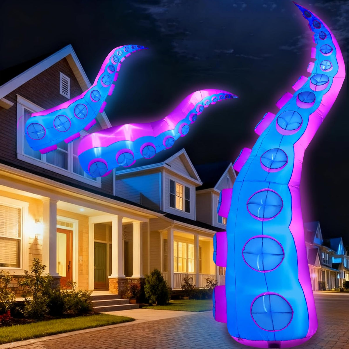 JOYIN 12ft Octopus Tentacles Halloween Inflatable Decoration Giant Halloween Inflatables Decor Blow Mold
